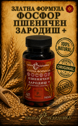 ЗЛАТНА ФОРМУЛА ФОСФОР И ПШЕНИЧЕН ЗАРОДИШ /60 бр./