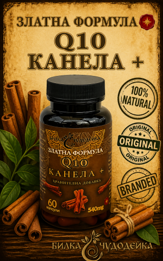 ЗЛАТНА ФОРМУЛА Q10 И КАНЕЛА /60 бр./