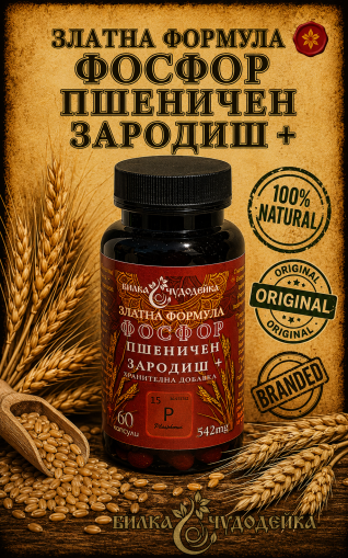ЗЛАТНА ФОРМУЛА ФОСФОР И ПШЕНИЧЕН ЗАРОДИШ /60 бр./