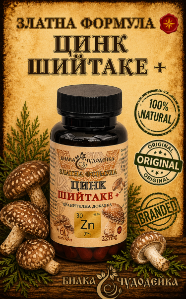 ЗЛАТНА ФОРМУЛА ЦИНК И ШИЙТАКЕ + /60 бр./